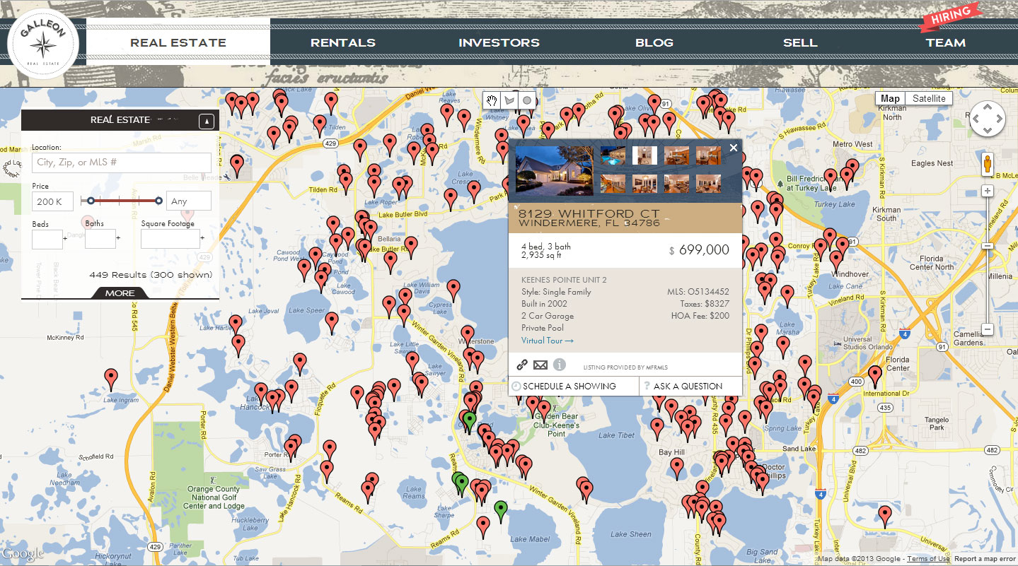 Galleon Home Page Real Estate Search