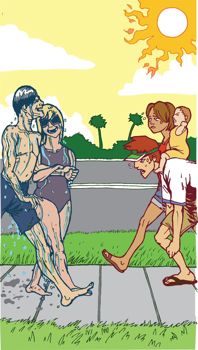 Art on the Drive Illustration: Tropical Heat Wave